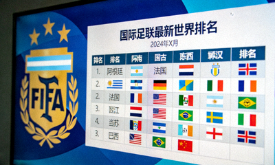 国际足联公布最新世界排名新闻配图